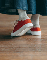 TOUN three TOU-011 Red 奈良生まれのスニーカー メンズ レディース