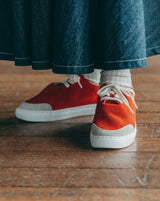 TOUN three TOU-011 Red 奈良生まれのスニーカー メンズ レディース
