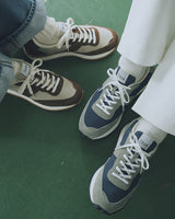 TOUN runner TOU-006 Navy Brown 奈良生まれのスニーカー ユニセックス