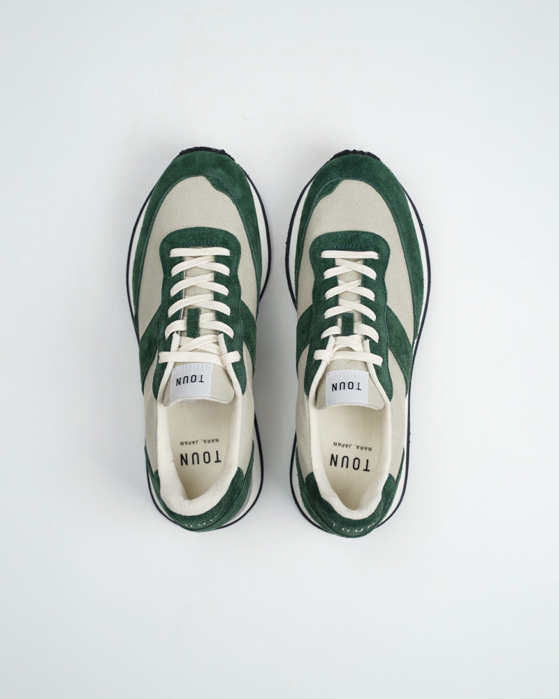 TOUN runner TOU-006 Green 奈良生まれのスニーカー ユニセックス