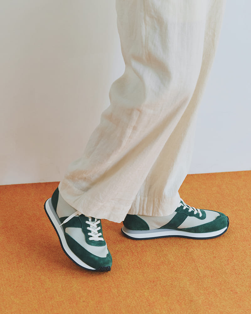 靴 ryoya TOUN Runner Green | 奈良生まれのスニーカー